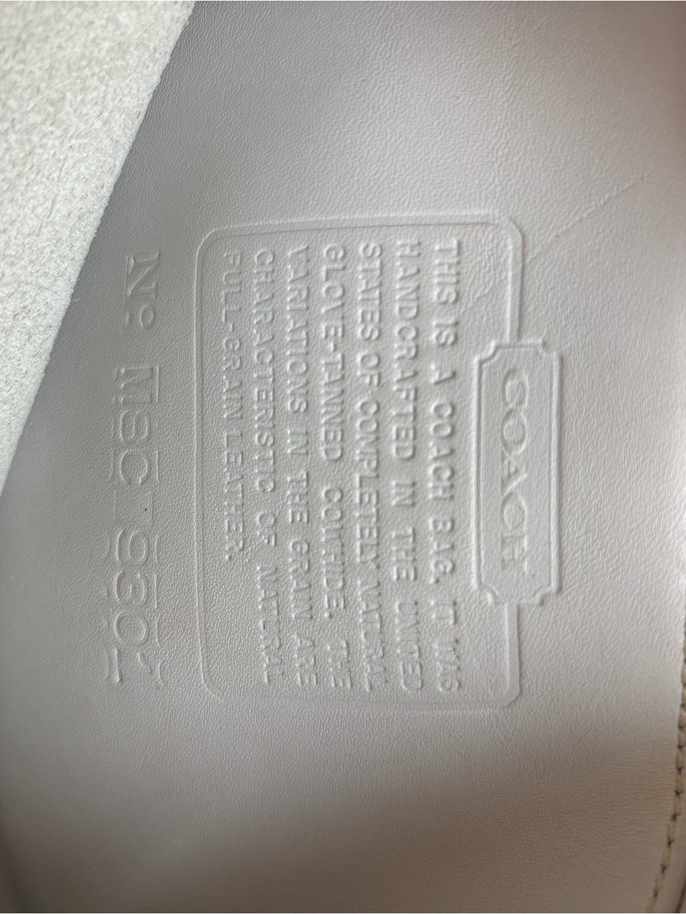 Coach 9301 Bleecker small basket white leather tote 1998 Vtg - Picture 6 of 6